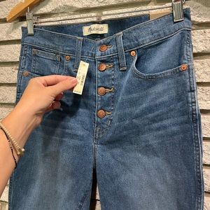 NWT Madewell 10” High rise skinny jeans medium wash size 29
